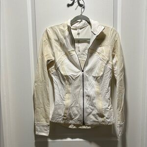 Lululemon white and cream floral jacket